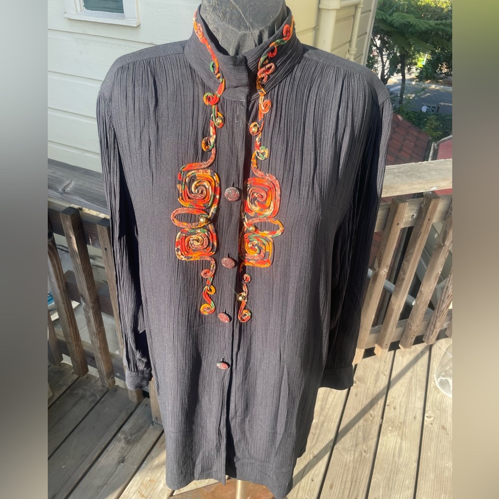 Vintage 90’s Carole Little tunic shirt